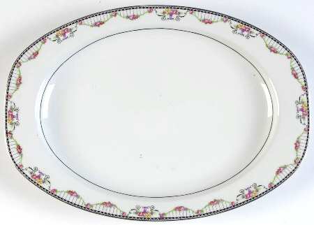 Empire (Cream Border) 13" Oval Serving Platter