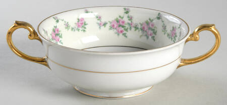 Garland Rose Footed Cream Soup Bowl