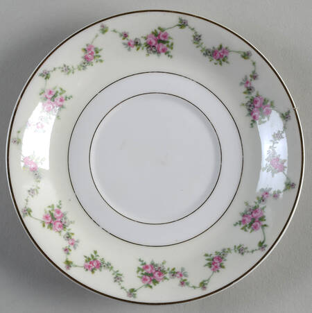 Garland Rose Saucer for Cream Soup Bowl