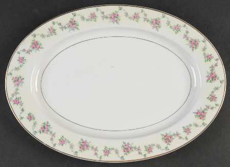 Garland Rose 12" Oval Serving Platter