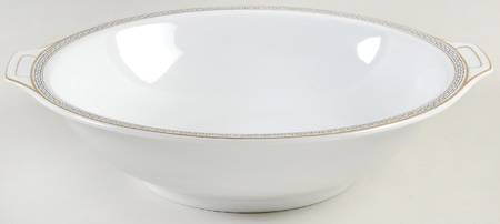 Greek Key 9" Round Vegetable Bowl