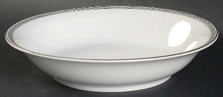 Greek Key Coupe Soup Bowl