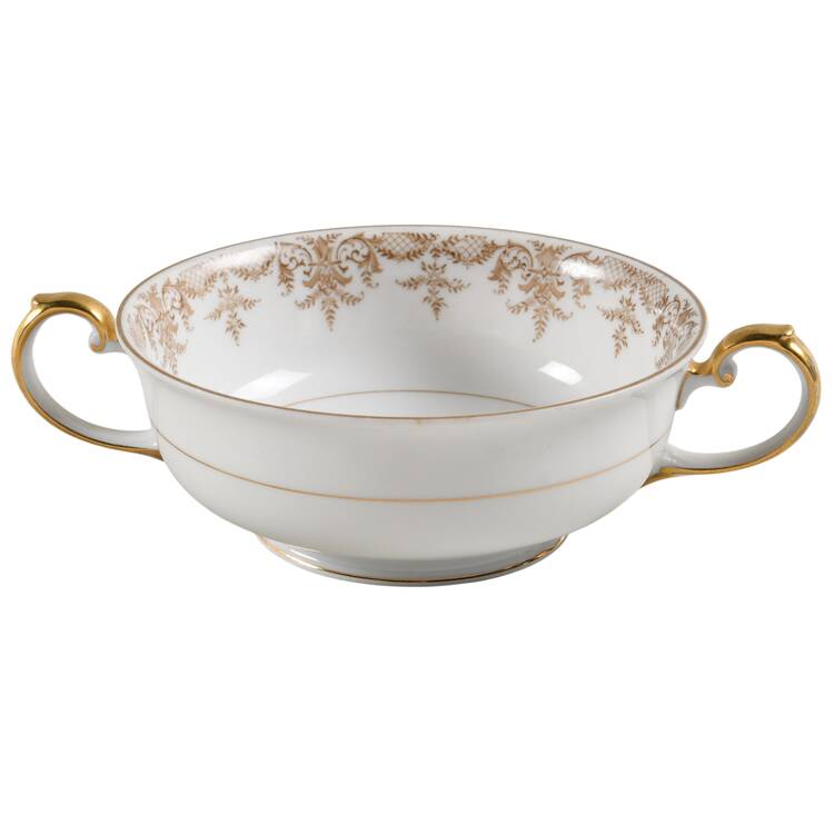 The Marquis Footed Cream Soup Bowl by Thun