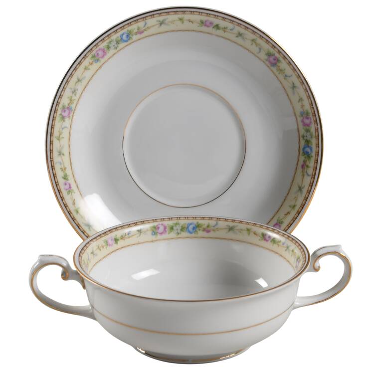 Milford Cream Soup Bowl & Saucer Set