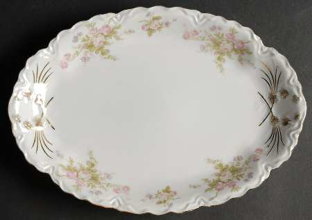 Moss Rose 11" Oval Serving Platter