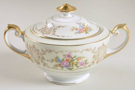 Newport (Ivory Rim) Sugar Bowl & Lid