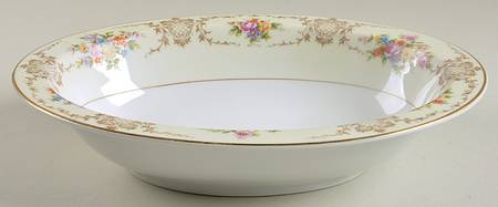 Newport (Ivory Rim) 10" Oval Vegetable Bowl