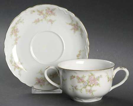 Normandie Flat Bouillon Cup & Saucer