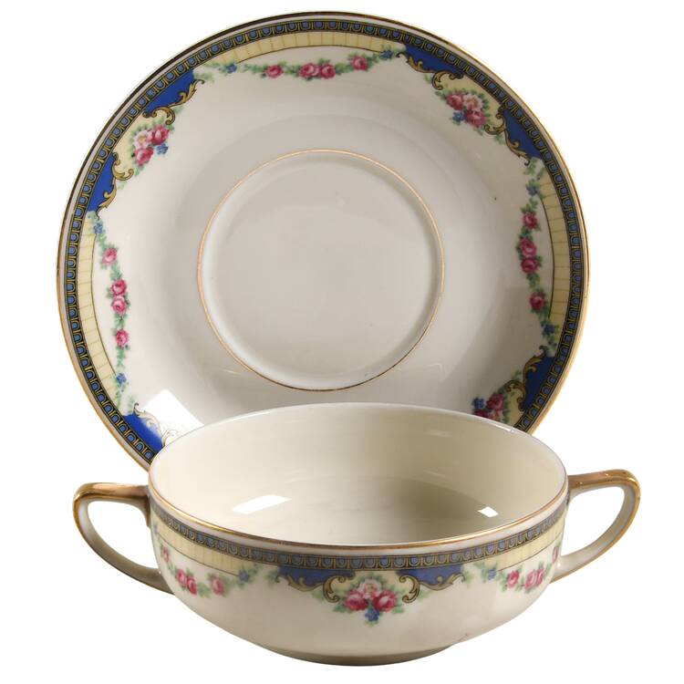 Premier (Smooth) Flat Cream Soup Bowl & Saucer Set