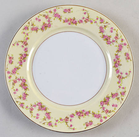 Rosemary (Small Pink Roses) Luncheon Plate