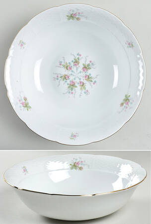 Rosebud 9" Round Vegetable Bowl