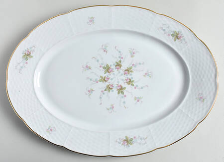 Rosebud 14" Oval Serving Platter