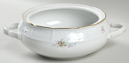 Rosebud Round Vegetable No Lid