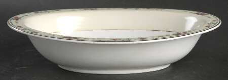 Rosewreath 10" Oval Vegetable Bowl