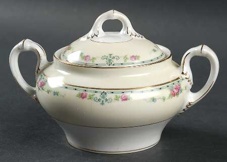 Rosewreath Sugar Bowl & Lid