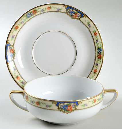 Savoy Flat Cream Soup Bowl & Saucer Set