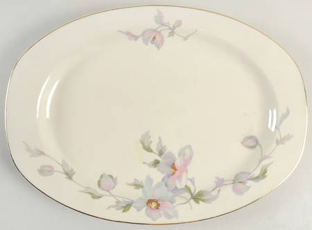 THU4 (CREAM BKGD) 15" Oval Serving Platter