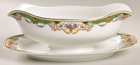 THU42 Gravy Boat with Attached Underplate