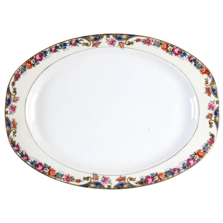 THU76 15" Oval Serving Platter