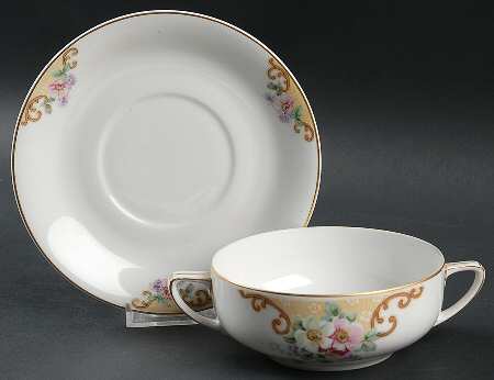 Windemere (Round) Flat Cream Soup Bowl & Saucer Set