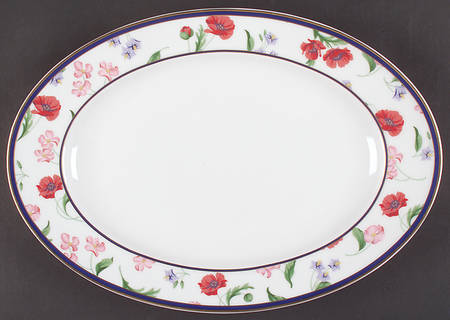 American Garden (France) 15" Oval Serving Platter