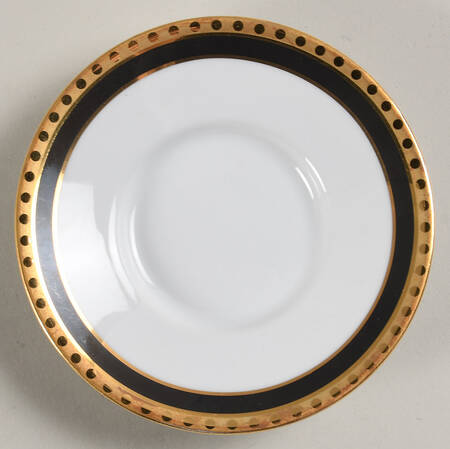 Black Band Saucer for Demitasse Cup