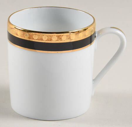 Black Band Flat Demitasse Cup