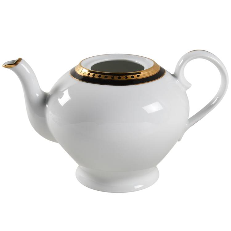 Black Band Teapot No Lid