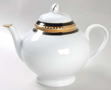 Black Band Teapot & Lid