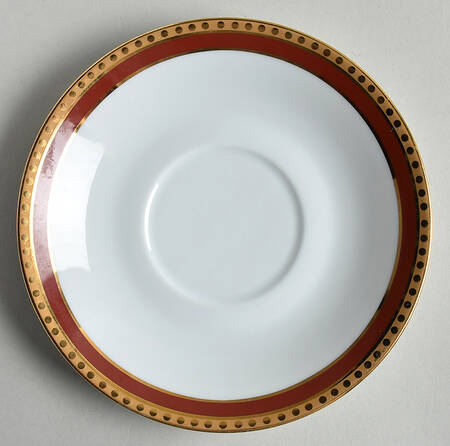 Rust Band Saucer for Cream Soup Bowl