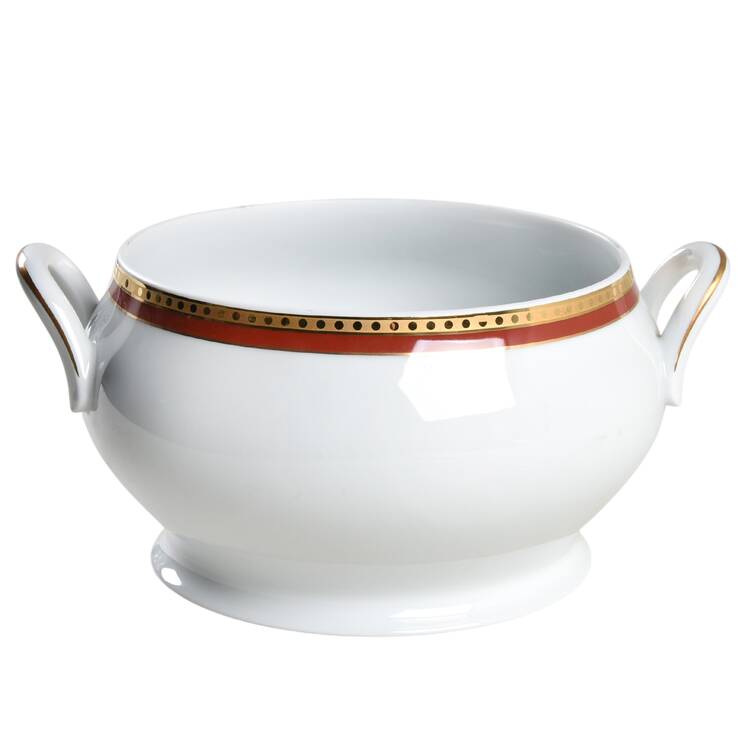 Rust Band Tureen No Lid