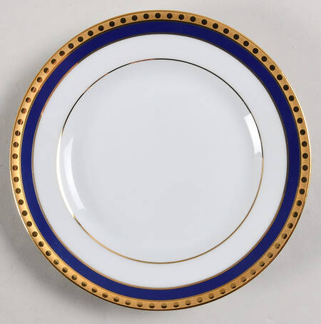 Blue Band Bread & Butter Plate