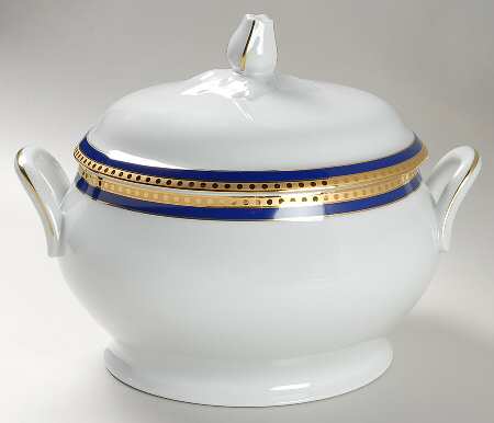 Blue Band Tureen &  Lid