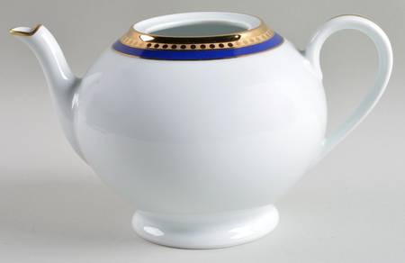 Blue Band Teapot No Lid