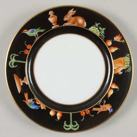 Black Shoulder Bread & Butter Plate by Tiffany