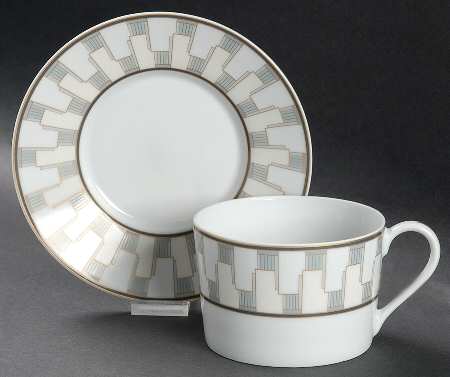 Century Flat Cup & Saucer Set by Tiffany
