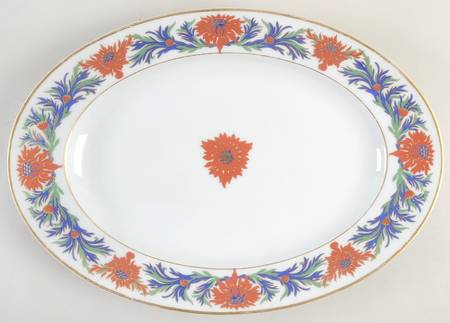 Chrysanthemum 15" Oval Serving Platter