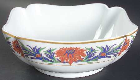 Chrysanthemum 8" Square Vegetable Bowl