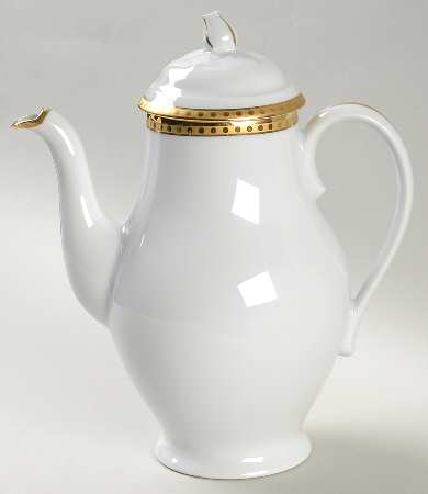 Gold Band Coffee Pot & Lid