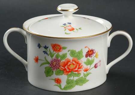 Imperial Flowers Sugar Bowl & Lid