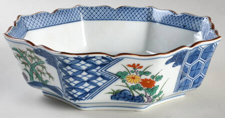 Imari Medallion 8" Octagonal Vegetable Bowl