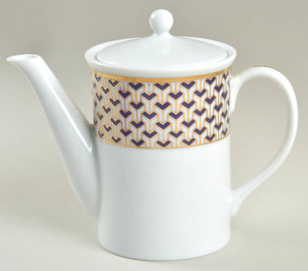 Manhattan Blue Mini Coffee Pot & Lid