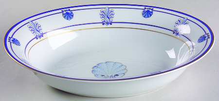 Shell & Thread (Limoges) 9" Oval Vegetable Bowl