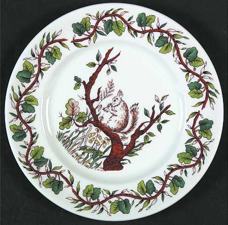 Squirrel Child's Plate