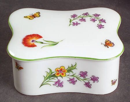 Tiffany Garden Rectangular Box with Lid