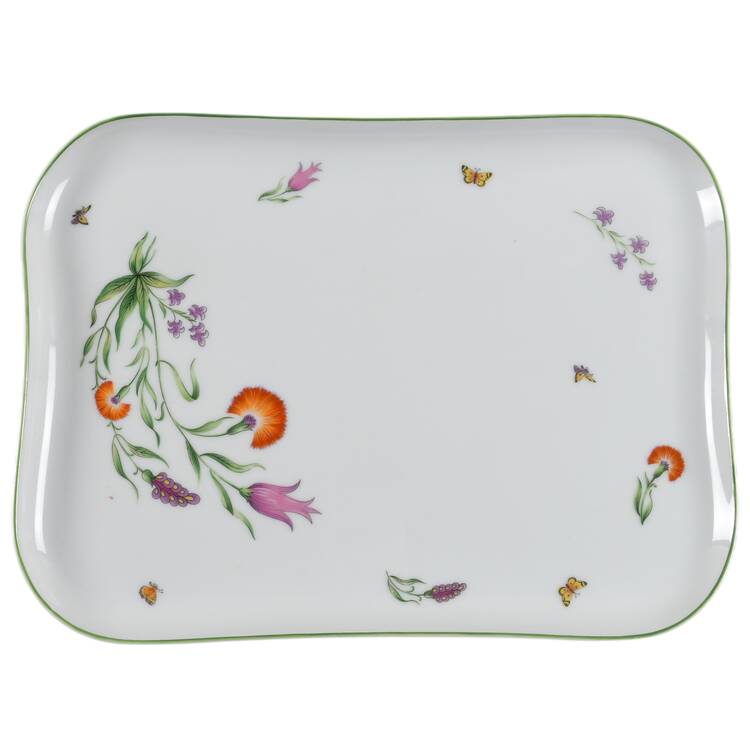 Tiffany Garden 12" Rectangular Tray