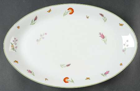 Tiffany Garden 16" Oval Serving Platter