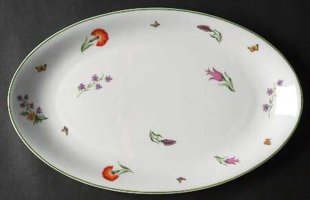 Tiffany Garden 13" Oval Serving Platter
