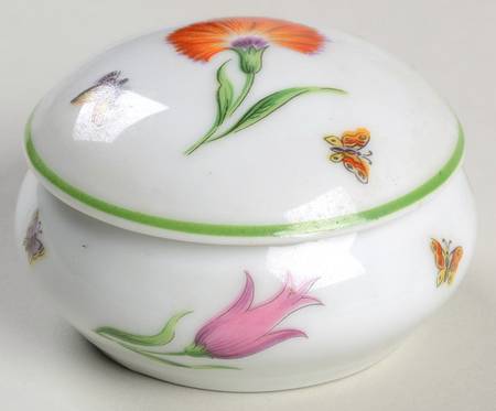 Tiffany Garden 2" Round Box & Lid