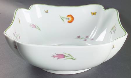 Tiffany Garden 9" Square Vegetable Bowl